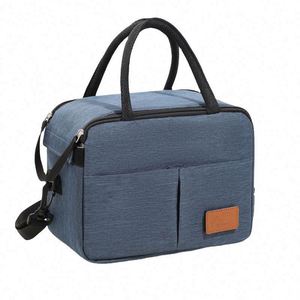 Sac isotherme personnalisé en tissu Oxford et feuille d'aluminium imperméable pour 8 canettes, sac à déjeuner portable pour pique-nique en extérieur - Product Image 1