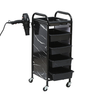 Chariot de Salon Spécial Coiffeur Easy Clean, Meuble à Outils, Chariot de Salon
