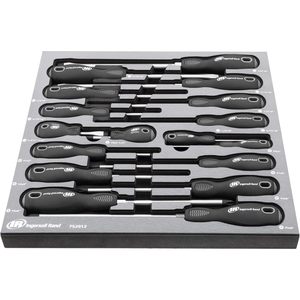 Ingersoll Rand 17 Piece <b>Screwdriver</b> <b>Set</b> With Magnetic Tips And Soft Grip Handles For Industrial Use - Product Image 1