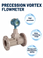 Vibration Resistant Multi-parameter LUXZ Series Swirl Flow Meter for Industrial Gas Measurement