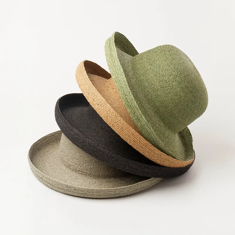 2021 Free Raffia Shine hats Vintage Manufacturer Wholesale Custom Personalize straw bucket hats