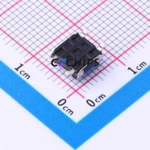 TS-1158B-C-B-BL Tactile Switch SMD-4P,6.2x6.2mm Switch Single Pole Single Throw Round Button 2.6N Vertical Mount - Product Image 2