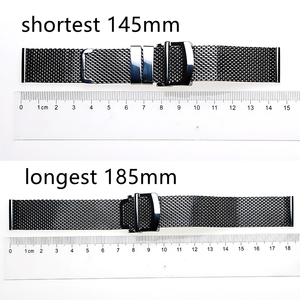 Maxtank Wd085 Modisches Weiches Milanese-Uhrenarmband aus Edelstahl mit Schnellverschluss und Faltschließe, 20mm 22mm - Product Image 6