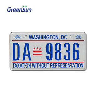 Cổ Cổ Điển Kim Loại Giấy Phép Tấm Tùy Chỉnh Thiết Kế Dập Nổi Mạ Vàng Nhôm Xe Tấm Với Chữ Khắc - Product Image 4