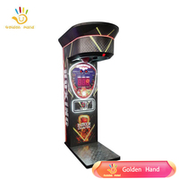 Machine de boxe d'arcade à monnayeur, robuste, en métal et plastique, avec fonction de puissance de frappe ultime, pour divertissement de rue
