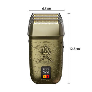 Rasoir électrique Komei pour hommes KM-T361, corps en métal, étanche IPX7, chargement USB, autonomie de 60 minutes, rasoir à mouvement alternatif - Product Image 1