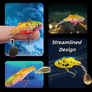 Sneda เหยื่อสปินเนอร์ VIB พลาสติกพิมพ์ลายเหยื่อแข็งสำหรับตกปลาในน้ำทุกระดับเบสแมนดาริน<span class=keywords><strong>ปลา</strong></span>แม่น้ำทะเลสาบลำธาร - Product Image 5