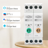 Meilleure vente Din Rail WIFI Disjoncteur Smart Switch Télécommande par Ewelink Smart Home 18mm 63A Sans fonction de mesure