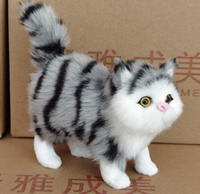 W-6656 personnalisé en peluche Mini Animal chat fourrure pour la maison personnalisé Saint Valentin cadeau