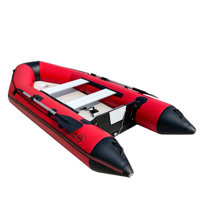 ソーラーマリン10フィート4人用インフレータブルアサルトボート耐久性エアマットフロアレスキューカヤックローイングカヌーディンギー販売用