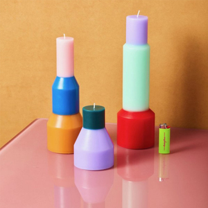All'ingrosso <span class=keywords><strong>naturale</strong></span> colonna di <span class=keywords><strong>cera</strong></span> di soia candela san valentino profumata votiva <span class=keywords><strong>in</strong></span> fragranza di Rose per feste matrimoni uso domestico - Product Image 3