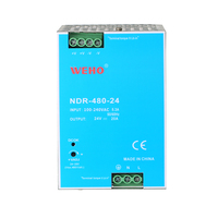Alimentation électrique sur rail DIN NDR 480W 85-264VAC/120-370VDC 92,5% d'efficacité Protection contre les surcharges Garantie de 3 ans pour une utilisation industrielle