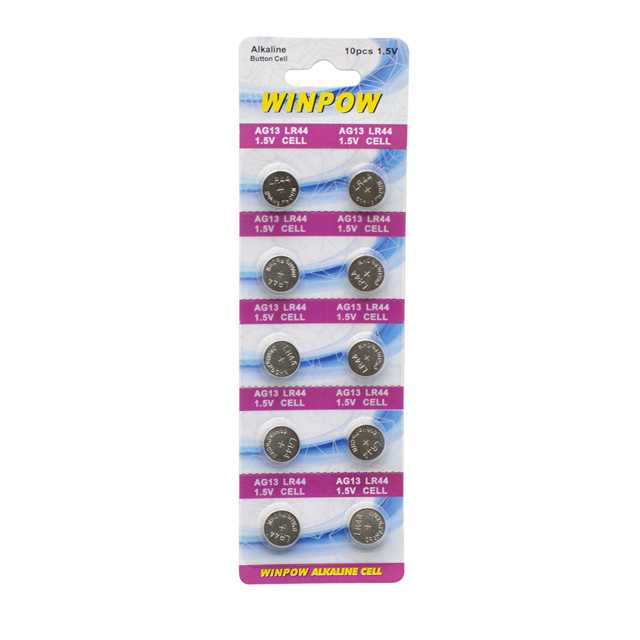1.5V Alkaline AG13 1.5V Lr44 Button Cell Battery Watch Battery