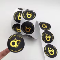 Autocollants circulaires en vinyle transparent personnalisés, rouleaux adhésifs, imperméables, impression numérique, logo, étiquette, bougies, artisanat, cadres photo