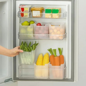 Boîtes et bacs de rangement en plastique en gros pour la maison, la cuisine, le réfrigérateur, les aliments frais, les fruits et les épices - Product Image 5