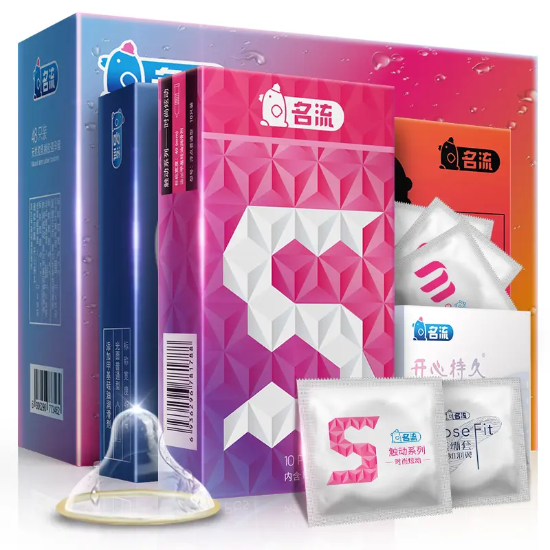 Produttori 48 Set Kondom Sex Timing preservativo sapore Sexy per uomo scatola maschile