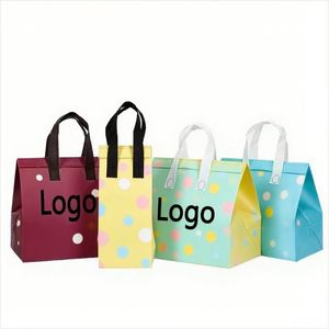 Bolsa de Embalaje para Llevar de Tienda de Té Boba Amarillo, Aislada, Mantiene el Frío, Papel de Aluminio, Logotipo Personalizado, Bolsa Tejida con Logotipo Personalizado - Product Image 6