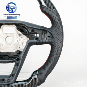 Volante Deportivo de Fibra de Carbono Modificado Compatible con <span class=keywords><strong>Seat</strong></span> <span class=keywords><strong>Cupra</strong></span> 2013 a 2019 - Product Image 4