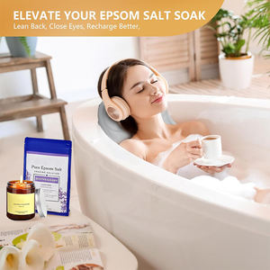 Oreillers <span class=keywords><strong>de</strong></span> <span class=keywords><strong>bain</strong></span> gonflables SUREWALHOME pour baignoire - Oreiller <span class=keywords><strong>de</strong></span> baignoire en silicone à fermeté réglable pour la relaxation du cou et les bains <span class=keywords><strong>de</strong></span> sel d'Epsom - Product Image 6