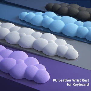 Custom Logo Ergonomic Cloud PU Leather Wrist Rest Colored Keyboard and Mouse <b>Pad</b> Cloud Shape Keyboard Mouse Wrist Rest Support - Product Image 2