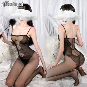 Lencería Femenina YXZ para el Día de San Valentín, Mono Sexy y Elegante de Jacquard, Estilo Nuevo, Medias de Nylon con Abertura en la Entrepierna - Product Image 5