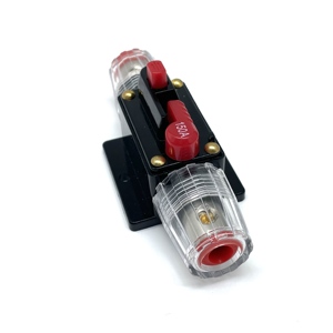 Disjoncteur en ligne réinitialisable 100A 12-24V CC 3-15AWG avec porte-fusible à réinitialisation manuelle pour applications automobiles, marines et solaires - Vente en gros - Product Image 2