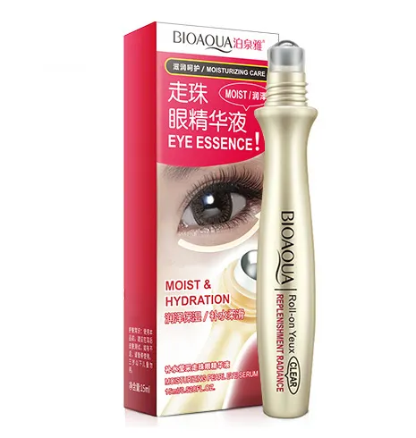 OEM private label BIOAQUA Hydrating vivid roll-on eye essence anti wrinkle anti aging best eye cream for dark circle