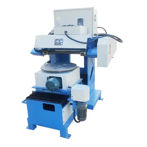 Máquina de polimento automática rotativa de lado único, desbaste em aço inoxidável, máquina de polimento tipo mesa