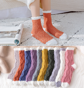 Cute <strong>Sock</strong> for Girl 3D Cartoon Soft Plush Warm Crew Home Women Winter Bulk Fuzzy <strong>Fluffy</strong> <strong>Socks</strong> for <strong>Ladies</strong> - Product Image 5