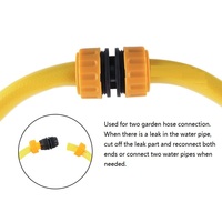 Connecteur rapide pour tuyau d'arrosage de jardin 1/2\", 3/4\", 1\", connecteur en plastique pour tuyau d'arrosage, connecteur de robinet, adaptateur de tuyau d'arrosage de jardin