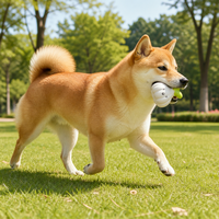 Jouet couineur pour chien en latex naturel, adorable jouet à mâcher pour chien en forme d'ail, jouet de dentition souple pour chiots et chiens de petite et moyenne taille