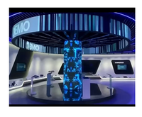 Écran LED flexible intérieur 4K HD Shenzhen MDS avec garantie de 2 ans, prend en charge différents styles