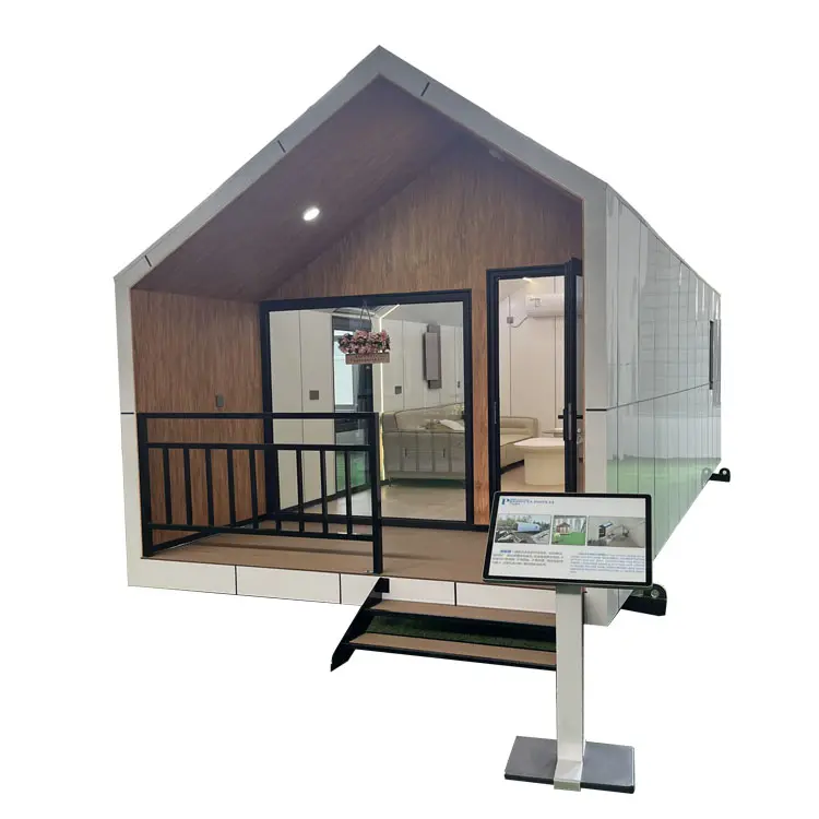 サンドイッチパネルで作られたホテルまたはヴィラのための豪華な2階建てのライトゲージ鋼プレハブビーチハウスモダンデザイン