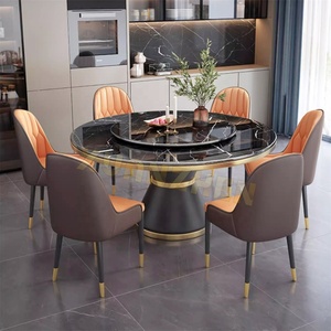 غرفة طعام بتصميم حديث جديد ، مجموعة من الرخام من الأعلى - Product Image 5