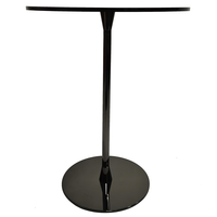 Table noire podium table acrylique avec support en acier pour restaurants, mariage, bureau et salle de classe pupitre acrylique, magasin