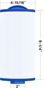 Filtre Cryspool Spa Compatible avec 4CH-935, , FC-0170 35 Sq. Cartouche filtrante pour bain à remous, paquet de 2 - Product Image 2