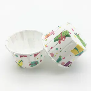 Dùng Một Lần Souffle Bánh Cup Muffin Cup Cán Rim Giấy Baking Cup