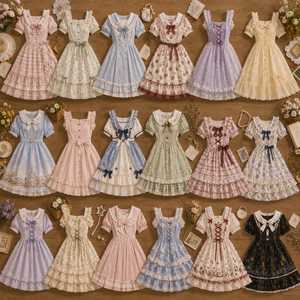 Vestido de Verano Elegante para Niñas, Vestido de Tul con Detalles, Surtido de Estilos Variados, Envío Aleatorio - Product Image 1