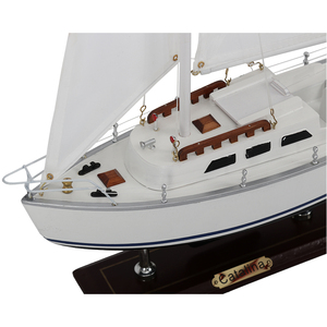 Vente en gros de yacht de sport de croisière U.S. Catalina modèle de <span class=keywords><strong>bateau</strong></span> en bois voilier nautique cadeau pour hommes décoration maritime - Product Image 5
