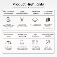 Módulo EG800Z 4G LTE Cat 1bis Ultracompacto LGA IoT M2M, Módulo de Comunicación con Doble SIM y Bajo Consumo para POS, IPC, CPE, Seguridad Inteligente