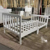 Lit bébé multifonctionnel pliable et portable en bois massif, style chinois, pour nouveau-né, avec fonction de rattachement au grand lit – Collection 2026 (sortie d'usine)