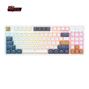 Royal Kludge – clavier mécanique rétro-éclairé rvb, 89 touches, blocs de couleurs, capuchons de touches, clavier de jeu russe sans fil personnalisé - Product Image 2