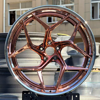 Jantes de luxe forgées sur mesure à déport profond 18 19 20 pouces 5x114.3 Or rose poli pour M3 M4 M5 M8 C63 E63 S63 RS6 RS7