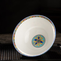 Emaille-Farbige Kleine Knochenporzellan-Topfschale mit Hohem Fuß, Verbrühungssicher, Chinesischer Palast-Stil, Haushaltsartikel aus Jingdezhen-Keramik