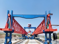 Lanzador de viga de puente de grúa de viga de segmento tipo armadura de 120 toneladas con componentes de motor de núcleo Grúa de lanzamiento del fabricante