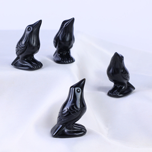 CrystalHola - Estatuas de Obsidiana Pulida al por Mayor [Boho], Cristal para Atraer la Riqueza, Tallado Decorativo en Piedra, Forma Irregular - Product Image 3