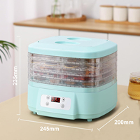 Wallepac Industriële Elektrische Digitale 6-Bakjes Mango Voedsel Droogoven Dehydrator Machine voor Fruit en Groenten 220V