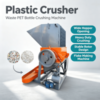 Broyeur de déchets plastiques haute efficacité 100 kg/h - 4000 kg/h, broyeur de plastique PET pour usine de recyclage plastique