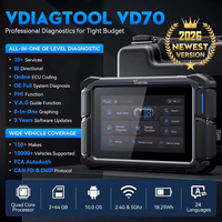 Analyseur de moteur OBD2 VD70, outil de diagnostic complet du système, décodeur de clés universel, programmeur de clés automobile, machine de diagnostic comme D7S