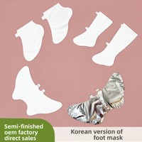 Masque de protection pour les pieds, double couche, en tissu non tissé PE fin, jetable, matériau intérieur court, vente en gros Chine